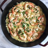 One-Pan Shrimp Scampi with Orzo