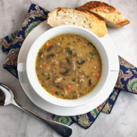 Ina Garten's Wild Mushroom & Farro Soup