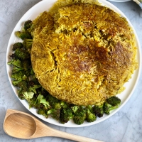 Maqlubeh (Palestinian Upside-Down Chicken & Rice)