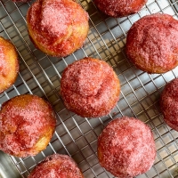 Strawberry Doughnut Muffins